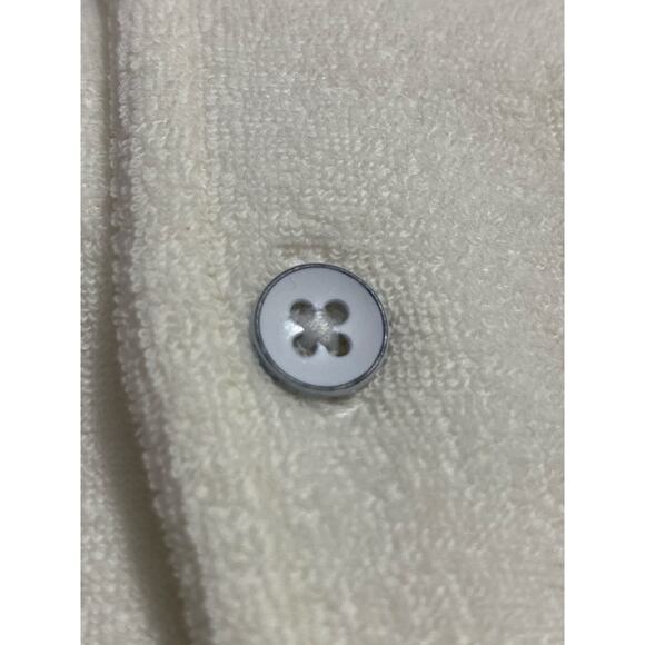 Free Planet Lost in Paradise Large Men Short Sleeve Button-Up Terrycloth White - Picture 5 of 9